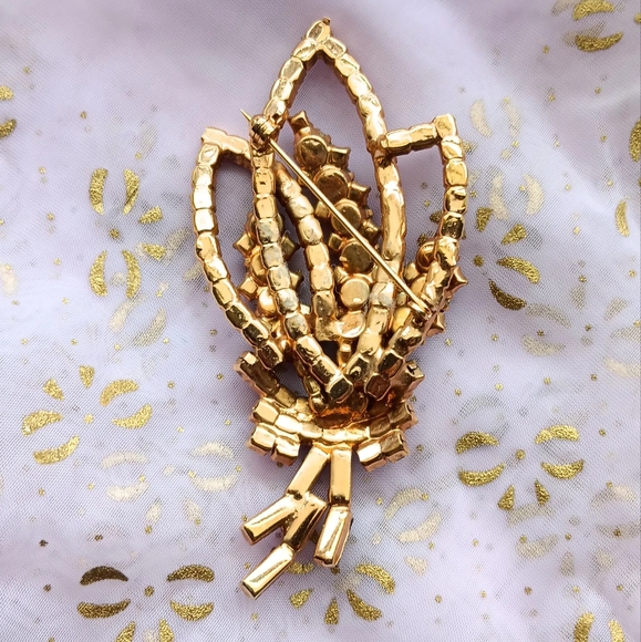 Rhinestone Brooch - Picture 3 of 7